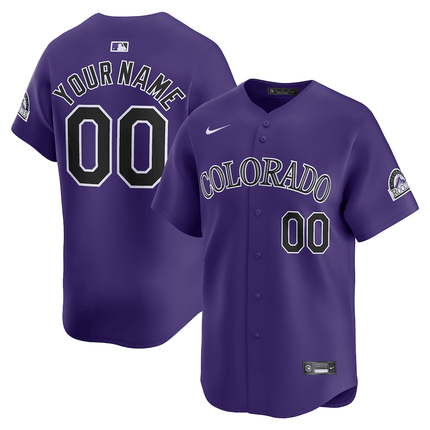 Custom Colorado Rockies 2024-2025 Alternate Limited Purple Jersey