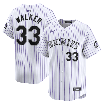 Larry Walker Colorado Rockies 2024-2025 Home Limited White Jersey
