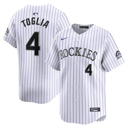 Michael Toglia Colorado Rockies 2024-2025 Home Limited White Jersey