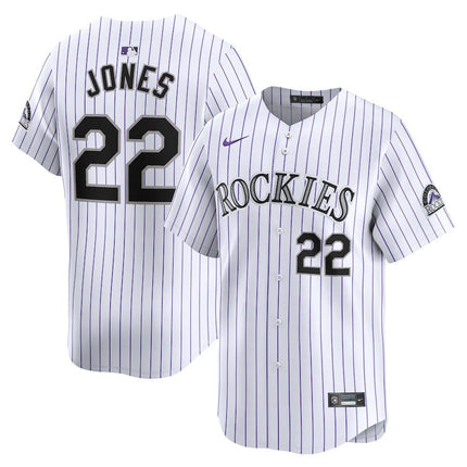 Nolan Jones Colorado Rockies 2024-2025 Home Limited White Jersey