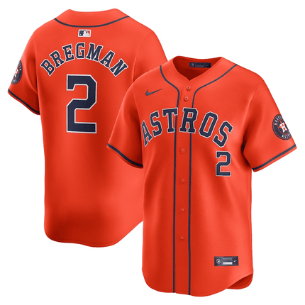 Alex Bregman Houston Astros 2024-2025 Alternate Limited Player Orange Jersey