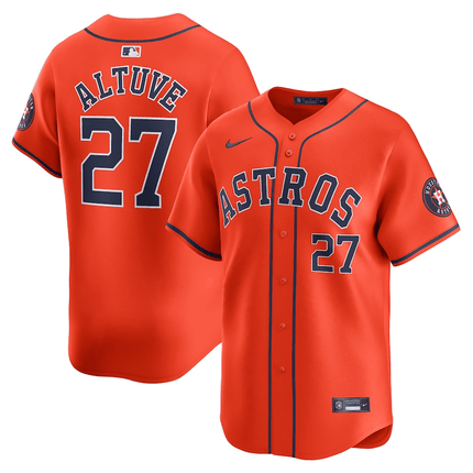 Jose Altuve Houston Astros 2024-2025 Alternate Limited Player Orange Jersey