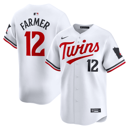Kyle Farmer Minnesota Twins 2024-2025 Home Limited Player White Jersey