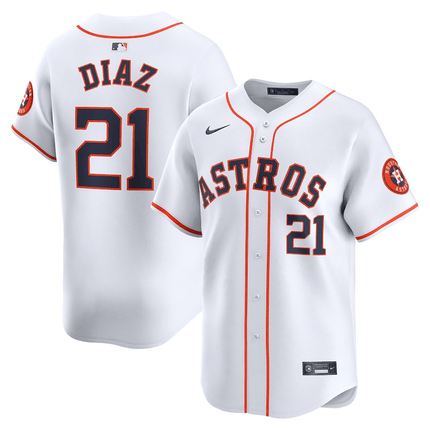 Yainer Diaz Houston Astros 2024-2025 Home Team White Jersey