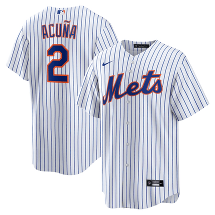 Luisangel Acuña New York Mets 2024-2025 Home Player White Jersey