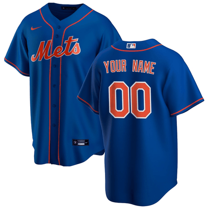 Custom New York Mets 2024-2025 Alternate Royal Jersey
