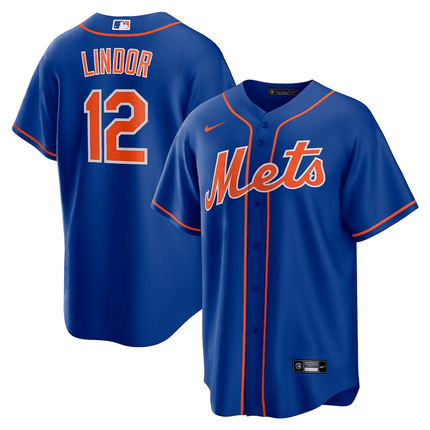 Francisco Lindor New York Mets 2024-2025 Alternate Royal Jersey