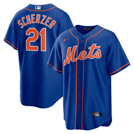 Max Scherzer New York Mets 2024-2025 Alternate Royal Jersey