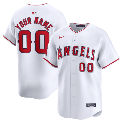 Custom Los Angeles Angels 2024-2025 Home Limited White Jersey
