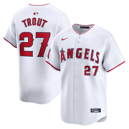 Mike Trout Los Angeles Angels 2024-2025 Home Limited White Jersey