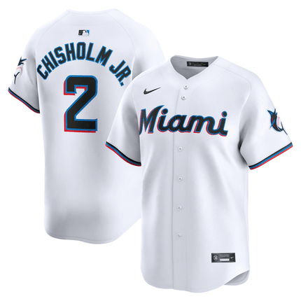 Jazz Chisholm Jr. Miami Marlins 2024-2025 Home Limited White Jersey