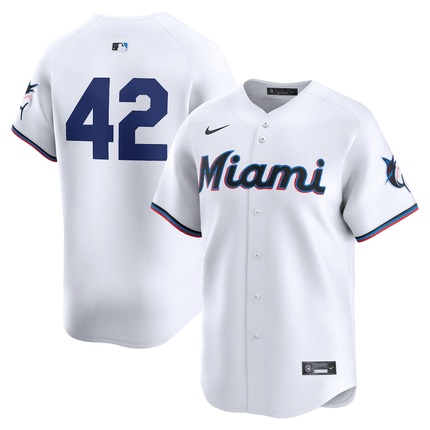 Jackie Robinson Miami Marlins 2024-2025 Home Limited White Jersey