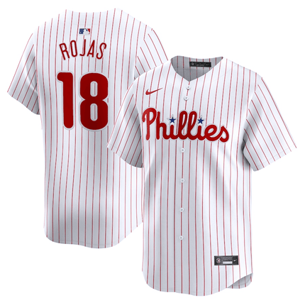 Johan Rojas Philadelphia Phillies 2024-2025 Home Player Name White Jersey