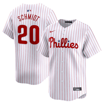 Mike Schmidt Philadelphia Phillies 2024-2025 Home Player Name White Jersey