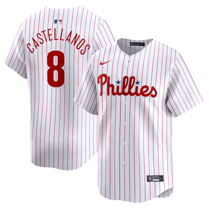 Nick Castellanos Philadelphia Phillies 2024-2025 Home Player Name White Jersey