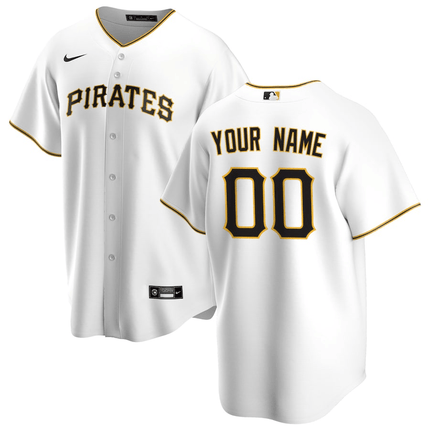 Custom Pittsburgh Pirates 2024-2025 Home Limited Player White Jersey