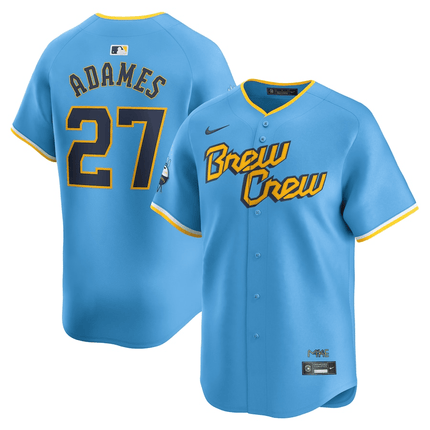 Willy Adames 2024-2025 City Connect Team Blue Jersey