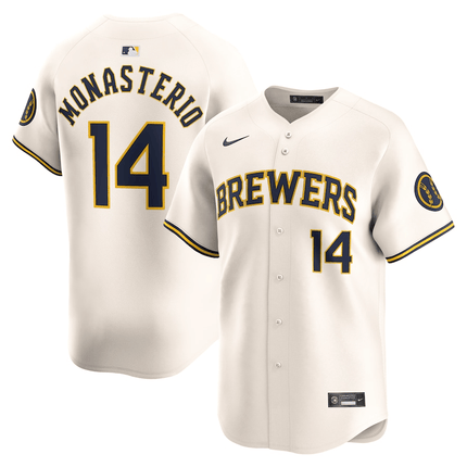 Andruw Monasterio Milwaukee Brewers 2024-2025 Home Limited Cream Jersey