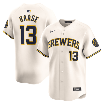 Eric Haase Milwaukee Brewers 2024-2025 Home Limited Cream Jersey