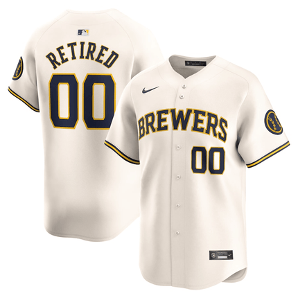 Milwaukee Brewers 2024-2025 Home Limited Pick-A-Player Retired Roster Cream Jersey