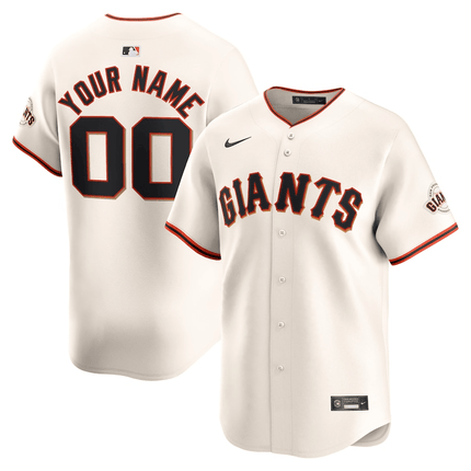 Custom San Francisco Giants 2024-2025 Home Limited Cream Jersey