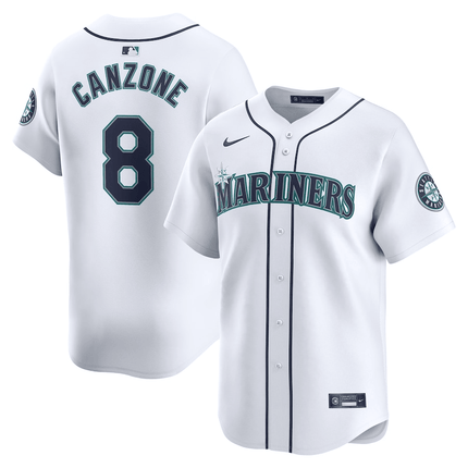 Dominic Canzone Seattle Mariners 2024-2025 Home Limited Player White Jersey