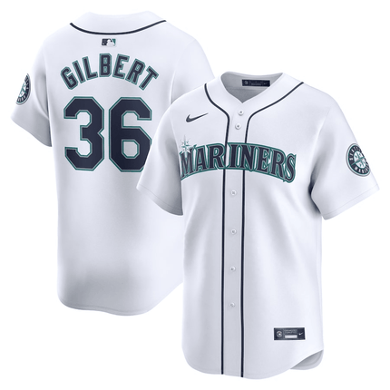 Logan Gilbert Seattle Mariners 2024-2025 Home Limited Player White Jersey