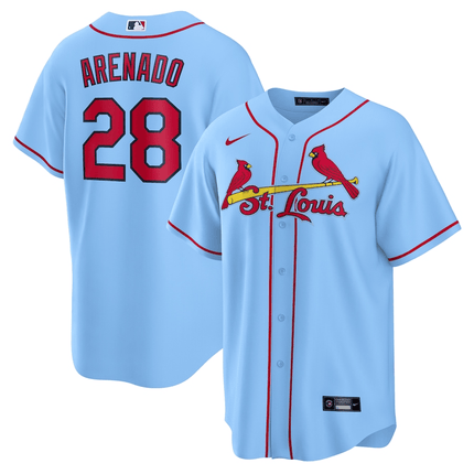Nolan Arenado St. Louis Cardinals 2024-2025 Alternate Team Light Blue Jersey
