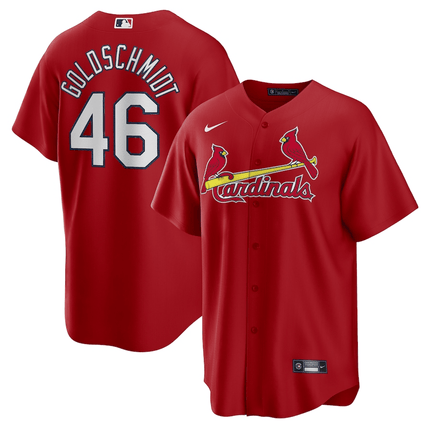 Paul Goldschmidt St. Louis Cardinals 2024-2025 Alternate Team Red Jersey
