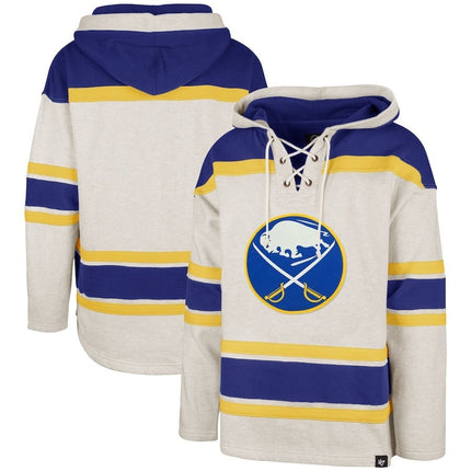 Buffalo Sabres 2024-2025 Rockaway Lacer Oatmeal Pullover Hoodie