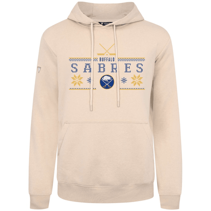 Buffalo Sabres 2024-2025 Levelwear Podium Holiday Khaki Pullover Hoodie