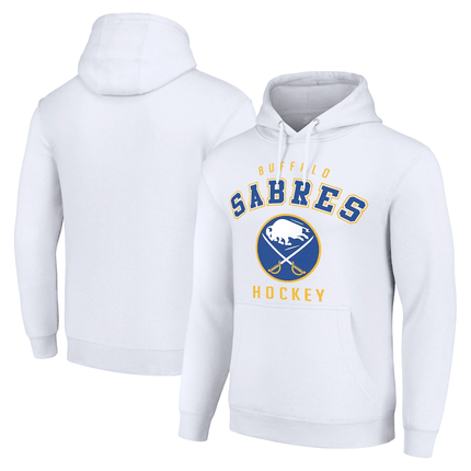 Buffalo Sabres 2024-2025 Starter Logo White Pullover Hoodie