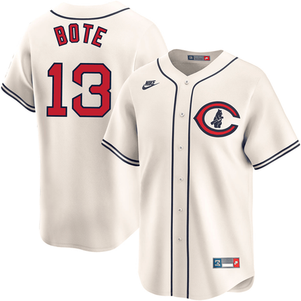 David Bote Chicago Cubs 2024-2025 Field of Dreams Limited Cream Jersey