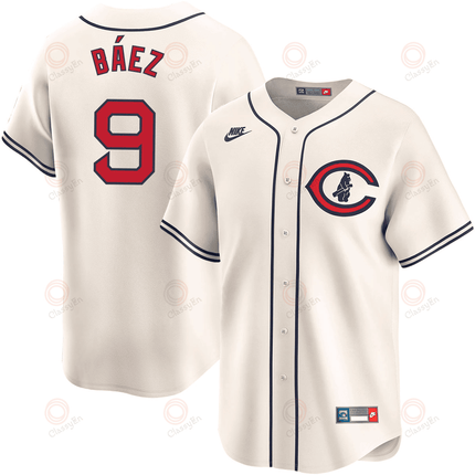 Javier Baez Chicago Cubs 2024-2025 Field of Dreams Limited Cream Jersey