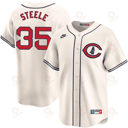 Justin Steele Chicago Cubs 2024-2025 Field of Dreams Limited Cream Jersey