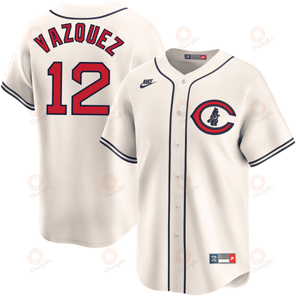 Luis Vazquez Chicago Cubs 2024-2025 Field of Dreams Limited Cream Jersey