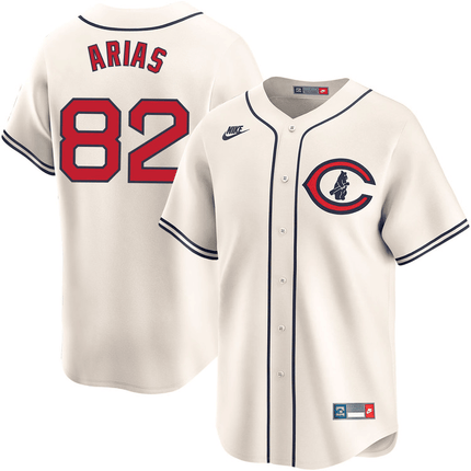 Michael Arias Chicago Cubs 2024-2025 Field of Dreams Limited Cream Jersey