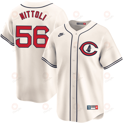 Vinny Nittoli Chicago Cubs 2024-2025 Field of Dreams Limited Cream Jersey
