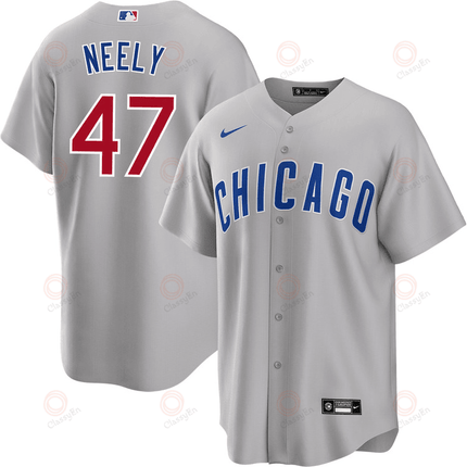 Jack Neely Chicago Cubs 2024-2025 Road Gray Jersey