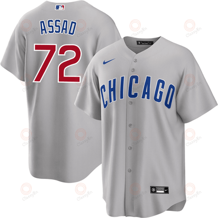 Javier Assad Chicago Cubs 2024-2025 Road Gray Jersey