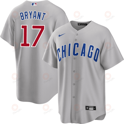 Kris Bryant Chicago Cubs 2024-2025 Road Gray Jersey