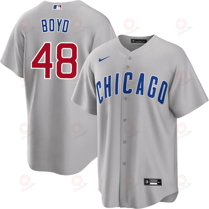 Matthew Boyd Chicago Cubs 2024-2025 Road Gray Jersey