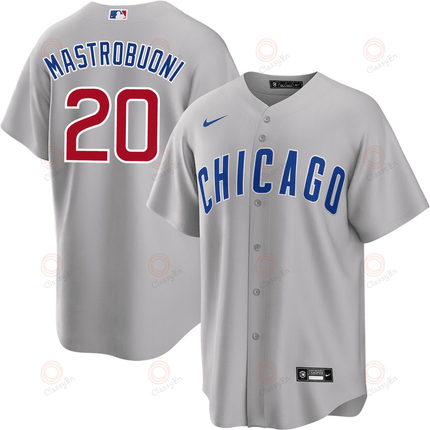 Miles Mastrobuoni Chicago Cubs 2024-2025 Road Gray Jersey