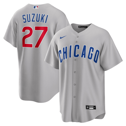 Seiya Suzuki Chicago Cubs 2024-2025 Road Gray Jersey