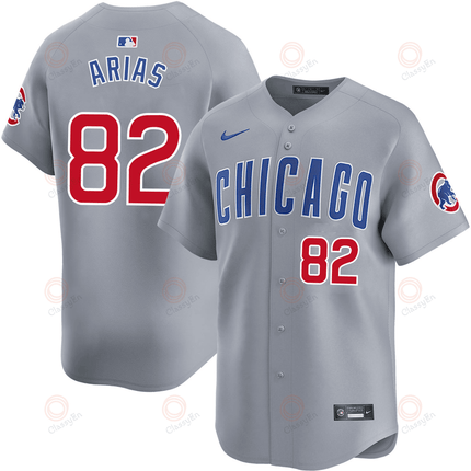 Michael Arias Chicago Cubs 2024-2025 Road Limited Gray Jersey