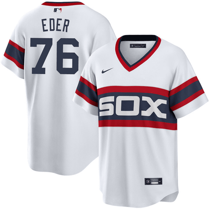 Jake Eder Chicago White Sox 2024-2025 White Alternate White Jersey