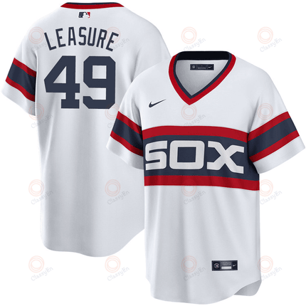 Jordan Leasure Chicago White Sox 2024-2025 White Alternate White Jersey