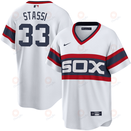 Max Stassi Chicago White Sox 2024-2025 White Alternate White Jersey