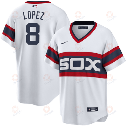 Nicky Lopez Chicago White Sox 2024-2025 White Alternate White Jersey