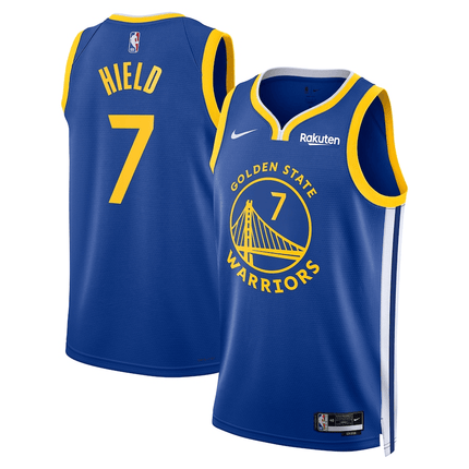 Buddy Hield Golden State Warriors 2024-2025 Icon Edition Swingman Badge Royal Jersey